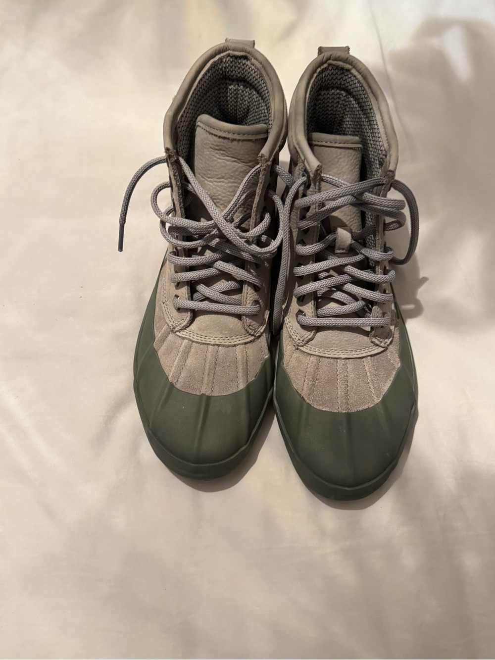 L.L. Bean Women's Gray and Olive Duck Boots